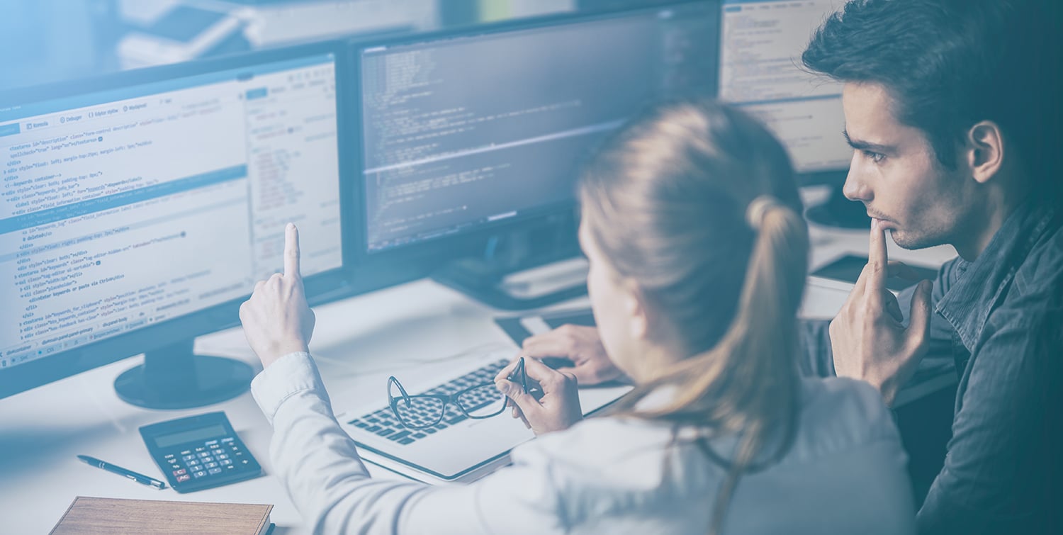 Developing programming and coding technologies. Website design. Cyber space concept.